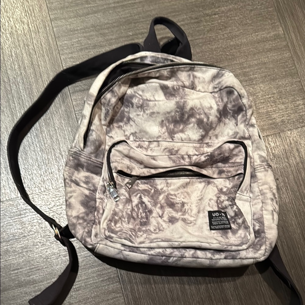 Urban Outfitters Gray Tie-Dye Backpack